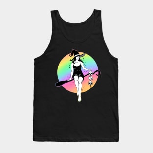 Broom Rider Witch Tank Top